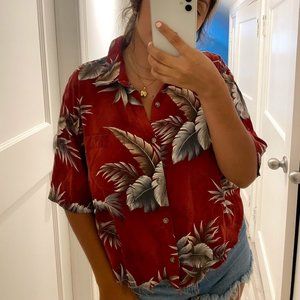 CROPPED Hawaiian Top